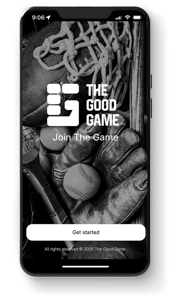 the good game app intro screen